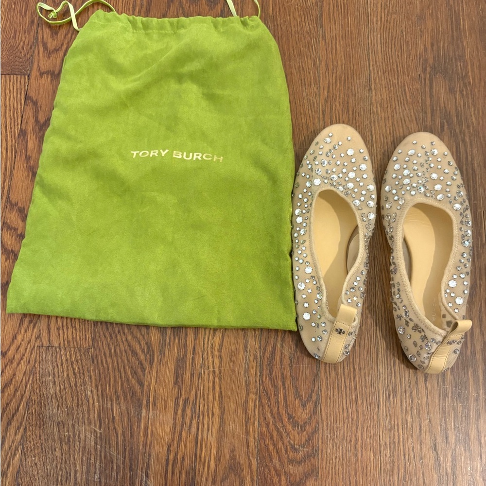 Tory Burch Crystal Ballet Flats